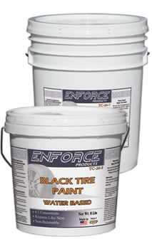 Enforce black tire paint water based