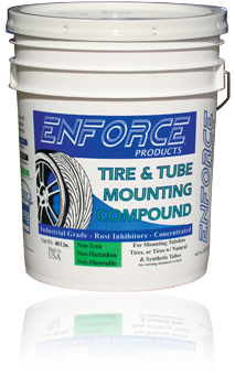 Enforce tire and tube mounting compound
