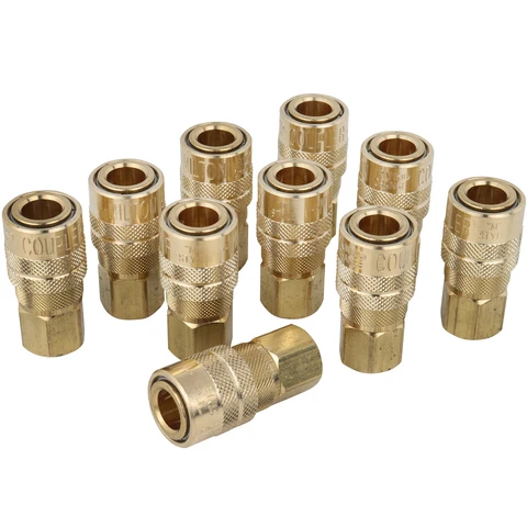 Milton brass coupler 10 pack