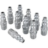 Milton steel plug fitting 10 pack